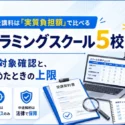 受講料を実質負担額で比べることを示すタイトル画像。給付は最大80%、対象は特定コースのみ、中途解約は法律で保障の3点を掲げている