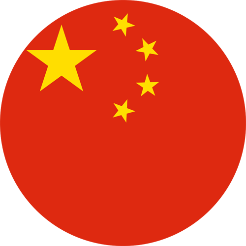 Round Chinese flag