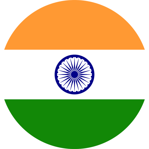 Round indian flag