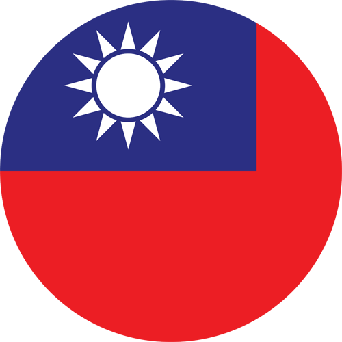 Round Taiwanese flag