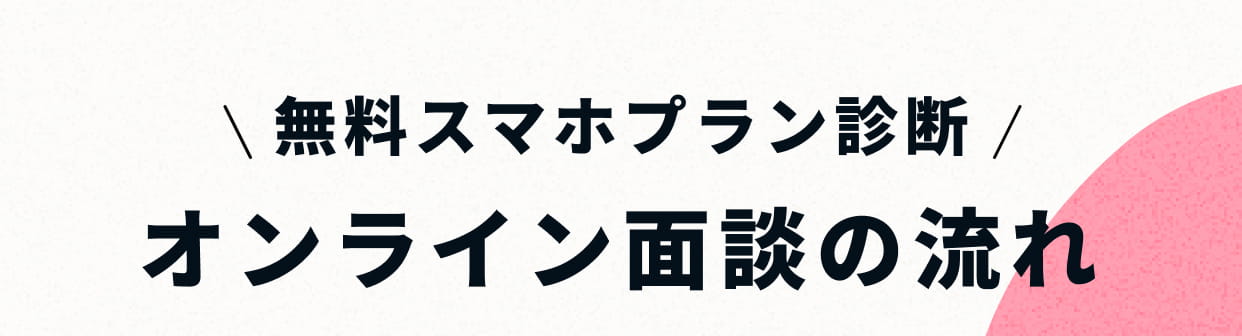 オンライン面談の流れ